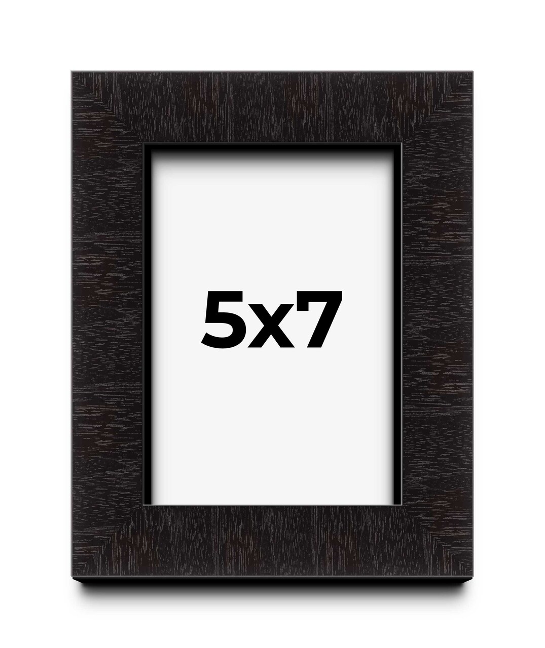Photo Size Modern Shadow Box 1" Depth Black Frame - UV Acrylic, Backing, Hanging Hardware